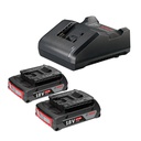 Bateria BOSCH 18 V LITHIUM-IO / STARTER KIT / GAL 18V-20 / 2.0 Ah / BOSCH-14-B-1-A