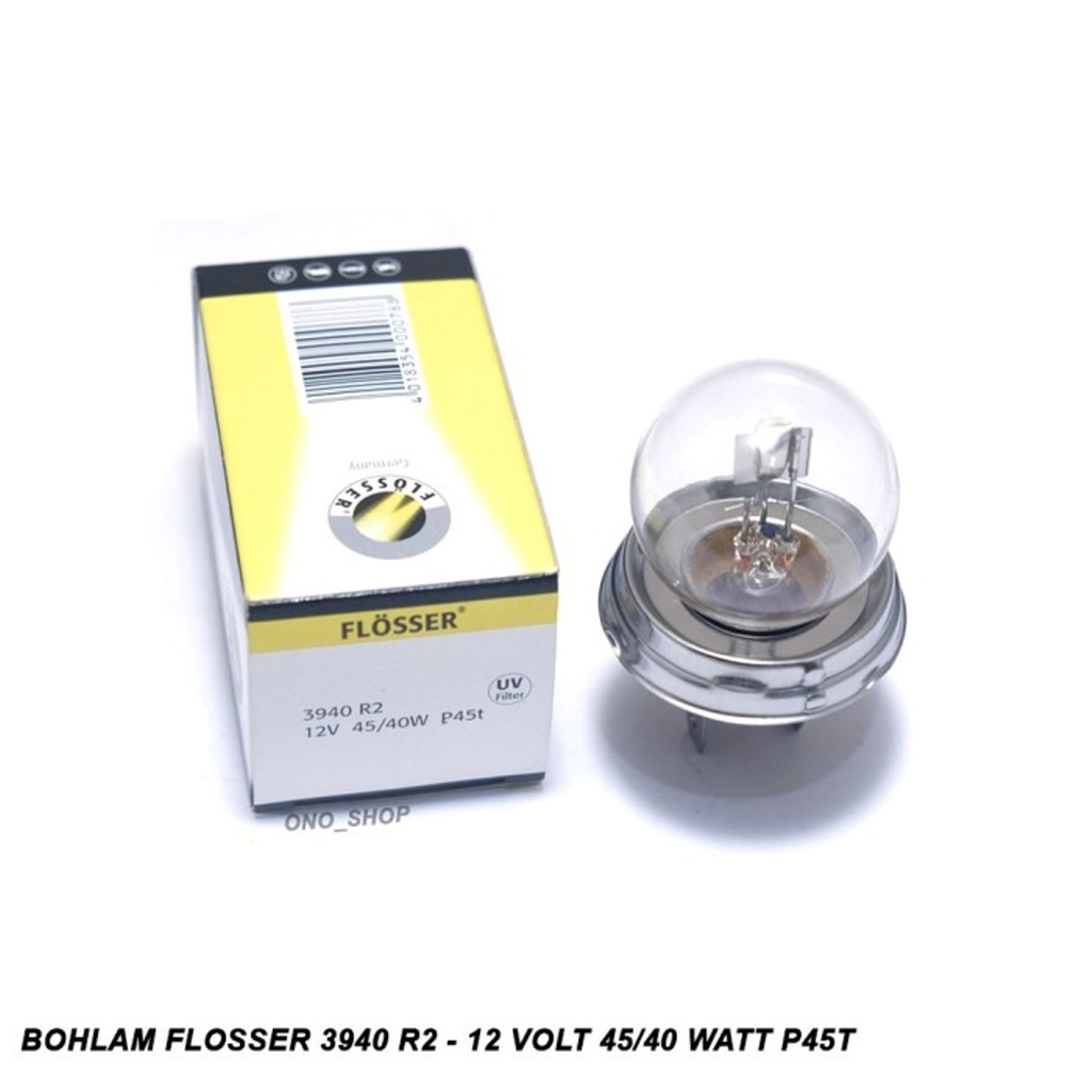Bombilla Auxiliar FLOSSER 3940 R2 / 12V 45/40W / P45T /= 7951 / BOSCH-PISO-1