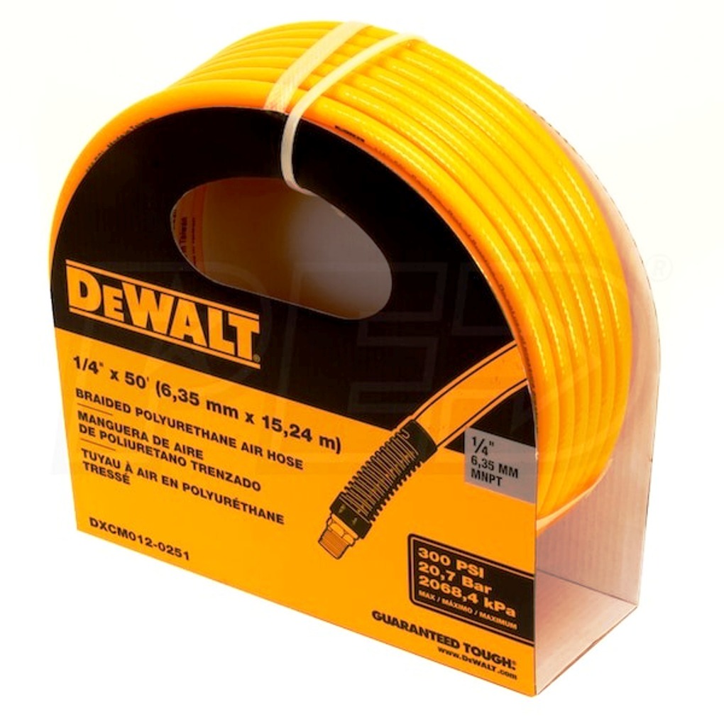 Manguera de 15 Metros ( 50 Pies ) Conector 1/4" Grosor 1/4" / POLIURETANO / DEWALT / DEWALT-1-E-3-A-3
