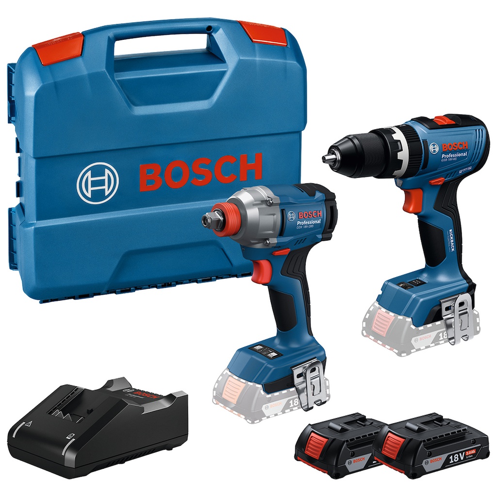 Combo Taladro  GSB 18V-65 + GDX 18V-285 / 2 Bateria 1 Cargador / 18 Volt / BOSCH-18-D-1(PASILLO 7)