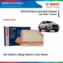 Filtro de aire A 2920 / TOYOTA HILUX 2015 - 2020 / OEM 17801-0L040 /  BOSCH / BOSCH-