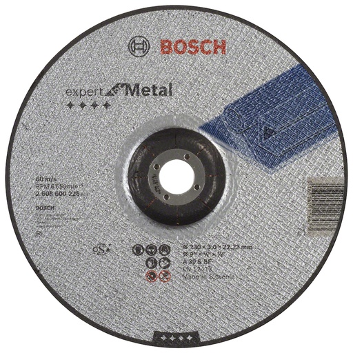 [2608600226] Disco abrasivo 9&quot; Corte metal Concavo / EXPERT / 9&quot; X 1/8&quot; X 7/8&quot; (230 X 3 X 22.23MM) / BOSCH-