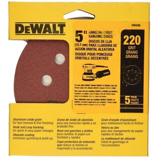 [DW4306] Lija Circular Gex Top 5&quot; G220 / DEWALT-6-C-4-B