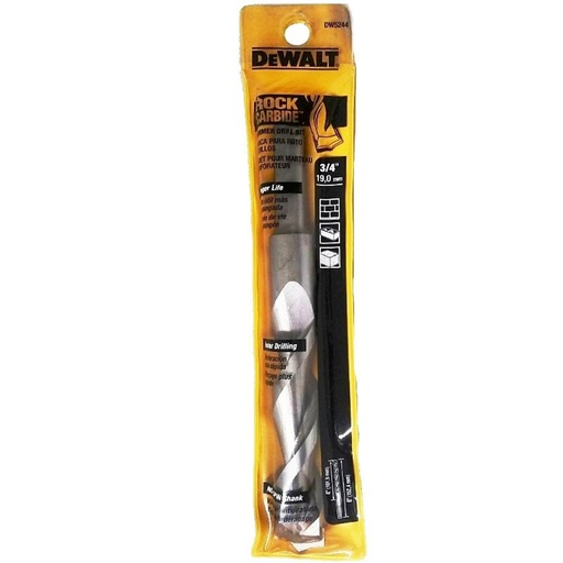[DW5244] Broca Concreto DeWalt Rock CARBIDE 3/4" x 6" / DEWALT-Tabla-4