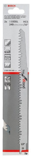 [2608650613] Sierra / 'Cuchilla Sable BOSCH 10" S1531L Corte Madera / Trozos / BOSCH-7-A-3