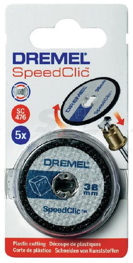[EZ476] Ruedas Cortadoras DREMEL EZ476 / Kit 5 Unidades  / Plastico / BOSCH-TABLA 2