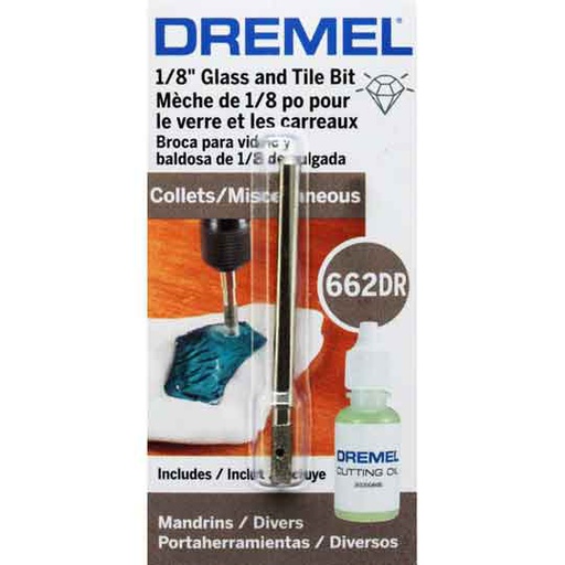 [662DR] Punta de Diamante / Perforadora de Vidrio 1/8" / BOSCH-TABLA 2
