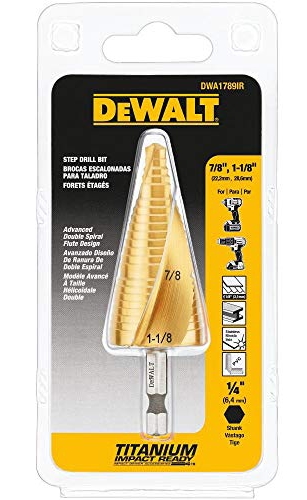 [DWA1789IR] Broca Escalonada 7/8 - 1 1/8&quot; Hex 1/4&quot; DEWALT / DEWALT-5-D-2-H-1