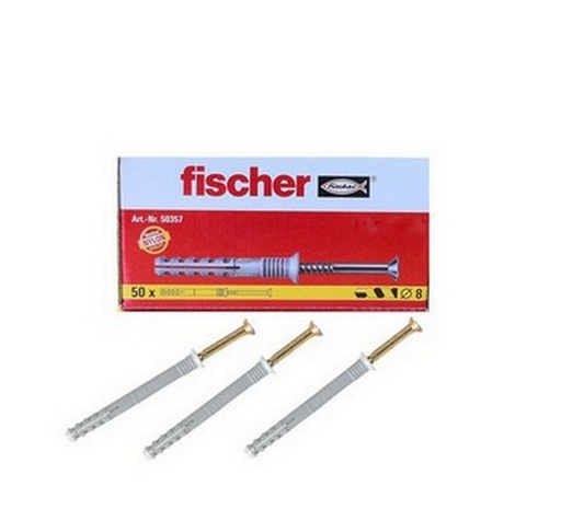 [50357] Tarugo FISCHER N8 X 100 Z / DEWALT-5-E-1-D