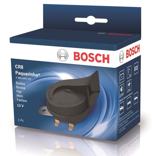 [0986AH0706] Bocina de Caracol CR8 / 12V / ( Par, Grave y Aguda ) / BOSCH-10-B-1