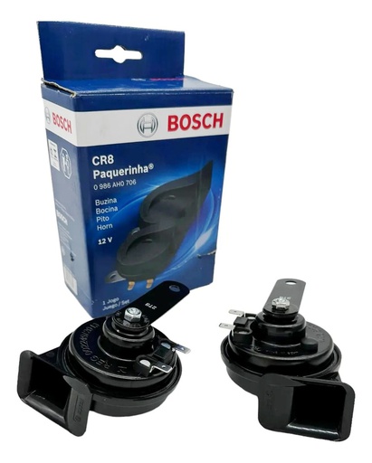 [0986AH0706] Bocina de Caracol CR8 / 12V / ( Par, Grave y Aguda ) / BOSCH-10-B-1