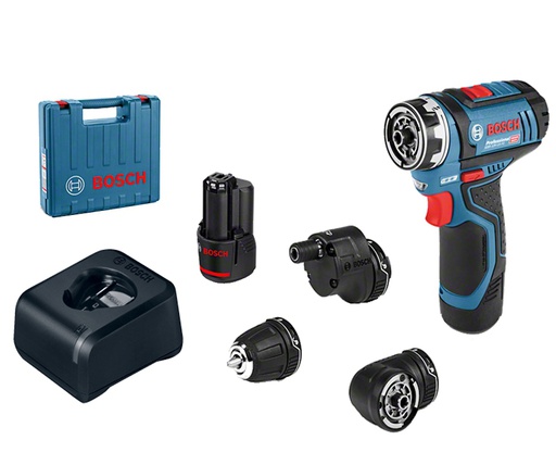 [19F6] Taladro inalambrico 12V BOSCH GSR 12V-15 FC 5 EN 1 / BOSCH-7-E-2