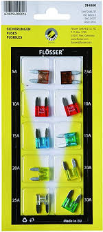 [514800] Fusible FLOSSER / SET / Uña / 5 / 7.5 / 10 / 15 / 20 / 25 / 5048XX / BOSCH-10-EN-TIRA