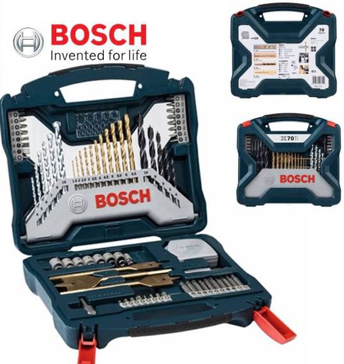 [2607017412] Juego de 70 Piezas X- LINE BOSCH AZUL / BOSCH-8-B-2