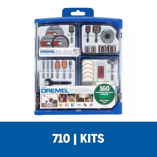 [710-01] Kit Accesorios 160 Piezas Dremel DR710-01 / BOSCH-