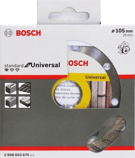 [2608603675] Disco de diamante 4&quot; / CORTADORA MARMOL / TURBO / BOSCH-7-B-2
