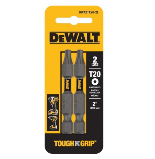 [DWA2TX20-2L] Punta Torx T20 DEWALT / 2 UNIDADES / DEWALT-5-B-2-A-3