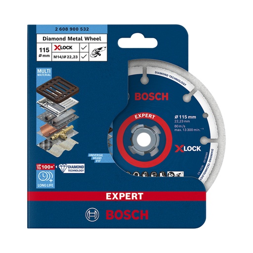 [2608900532] Disco de diamante 4 1/2&quot; Corte metal BOSCH / DIAMANTADO / XLOCK / EXPERT / BOSCH-TABLA-7