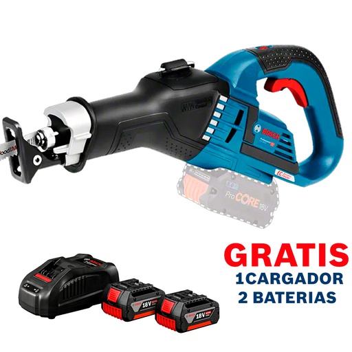[16A8-OF] Sierra Sable BOSCH GSA 18V-32 / BARETOOL / GRATIS 2-BATERIA + 1-CARGADOR / BOSCH-9-B-3-A