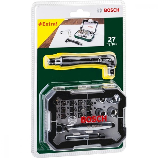 [2607017393] Juego de 27 Piezas X- LINE BOSCH VERDE / BOSCH-TABLA-ACC