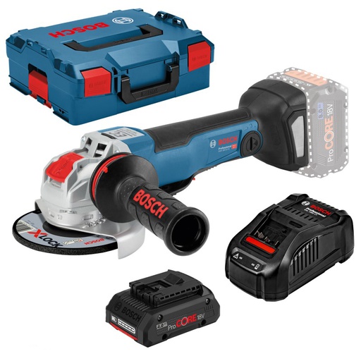 [17B0-PRO-1] Amoladora 4 1/2&quot; BOSCH GWX 18V-10 PC XLOCK / 1-BATERIA PROCORE 4 AMP / BOSCH-