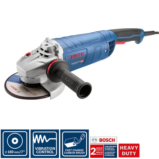 [18F6-1] Amoladora 9&quot; BOSCH GWS 28-230 / 2800 W / VULCANO EJE 5/8&quot; / BOSCH-8-A-2