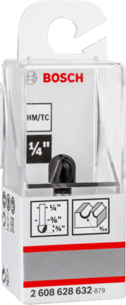 [2608628632] Fresa Router Canal Curvo 1/4&quot; x 3/16&quot;  / BOSCH-7-C-1