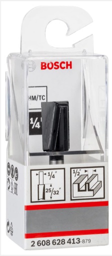 [2608628413] Fresa Router Canal Recto 1/4&quot; x 1/2&quot; / BOSCH-