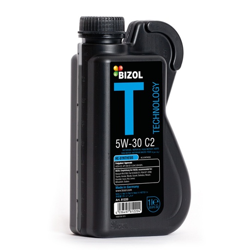 [81220] Aceite 5W30 C2 Litro 1L - TECHNOLOGY / FULL SINTETICO / BIZOL / BOSCH-