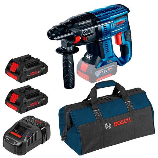 [1911-COMBO-2-PROCORE] Martillo Perforador 2 KG GBH 180 LI / 2-BATERIA PROCORE / BOSCH-