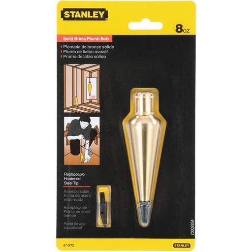 [47-973] Plomada 8 oz / 227 mm / STANLEY  / DEWALT-TABLA 5