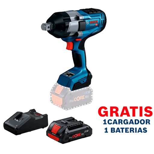 [19J8] Pistola de Impacto 3/4"  GDS 18V-1050 H / 1050 NM / BITURBO / BARETOOL / GRATIS 1-BATERIA + 1-CARGADOR / BOSCH-18-B-2-C