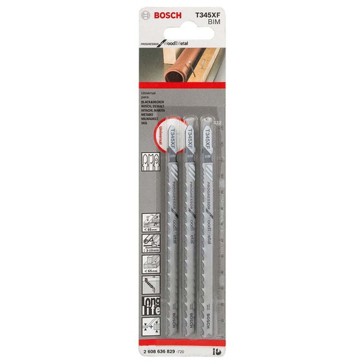 [2608636829] Sierra / 'Cuchilla para Caladora T345XF 3U / BOSCH-