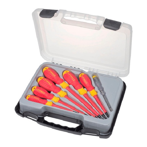 [STMT60175-LA] Desarmadores KIT STANLEY de 7 PZAS / PHILIPS CASTIGADERA / AISLADO 1000V MAXSTEEL / STANLEY / DEWALT-TABLA-1