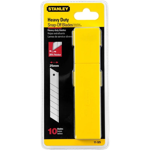 [11-325T] Cuchilla / Repuesto 10 Piezas ( 1&quot; x 25 mm ) / STANLEY / DEWALT-