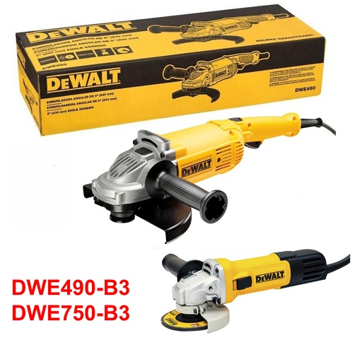 [DWE490-750] Amoladora 9&quot; DEWALT DWE490 3.0 HP COMBO + DWE750 / DEWALT-7-B-1-B