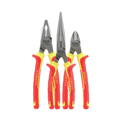 [84-011] Juego 3 Alicate Electricista / MAXSTEEL VDE 1000V / STANLEY / DEWALT-4-A-1-A