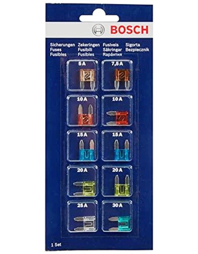 [1987529038] Fusible BOSCH / SET / Uña / 5 / 7.5 / 10 / 15 / 20 / 25 / / BOSCH-