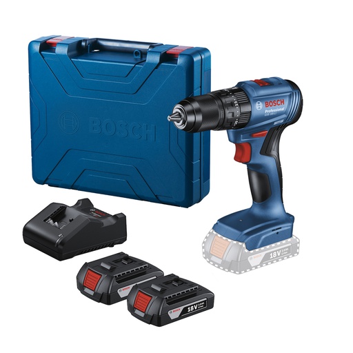 [19K3] Taladro inalambrico 18V BOSCH GSB 185-LI + PERCUCION / BOSCH-12-D-1