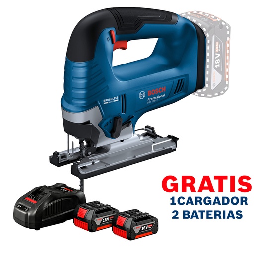 [15B3-0E1] Sierra Caladora GST 185-LI / BARETOOL / GRATIS 2-BATERIA + 1-CARGADOR / BOSCH-14-B-1-C
