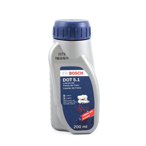 [0986BB3985] liquido de Freno DOT 5.1 / 200 ML / BOSCH-