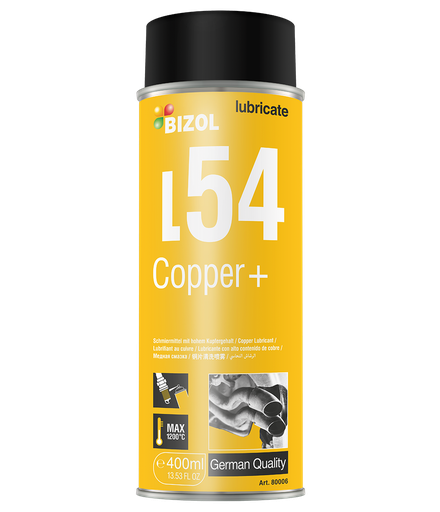 [80006] AEROSOLES TECNICOS L54 COBRE EN AEROSOL 400 ML  / Limpia Oxido / Afloja Tornillos / BIZOL / BOSCH-10-C-1