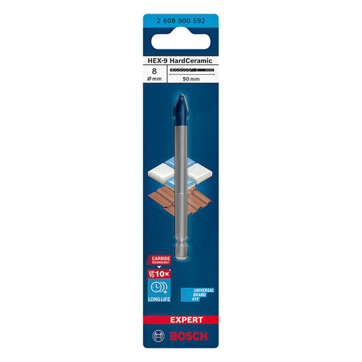 [2608900592] Broca Diamantada 5/16" ( 8 mm ) / PORCELANA Y CERAMICA / BOSCH-TABLA 6