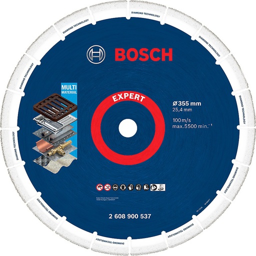 [2608900537] Disco de diamante 14&quot; BOSCH Corte de Metal 30 VECES MAS / EXPERT / BOSCH-