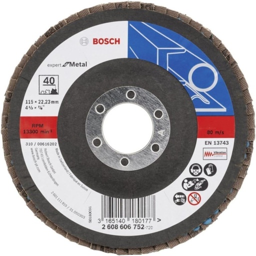 [2608606752] Disco Laminado 4/12" G.40 / METAL / EXPERT / BOSCH-7-D-3