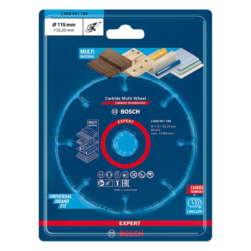 [2608901188] Disco de diamante 4 1/2&quot; BOSCH Corte Madera / Metal / Platico / MULTI WHEEL / EXPERT / BOSCH-TABLA-6