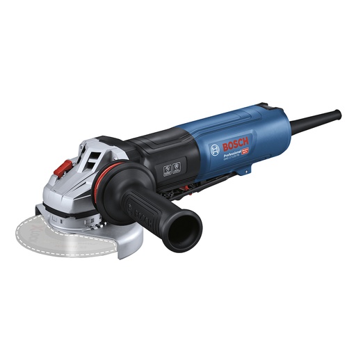 [17D1-3G0] Amoladora 5&quot; BOSCH GWS 17-125 PS / Alemana / EJE 14 mm / Interruptor Paleta / BOSCH-7-E-5