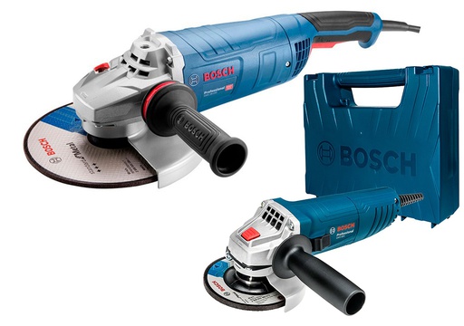 [18F6-1 + GWS 850 - CAJA PLASTICA] Amoladora 9&quot; BOSCH GWS 28-230 / 2800 W / VULCANO 5/8&quot; / + GWS 850 Caja Plastica 5/8&quot;/ BOSCH-