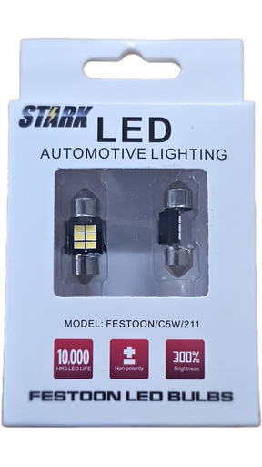 [A016153] Bombilla LED STARK 9-18 V / 10X28 MM / TECHO / ** UNIDAD ** / BOSCH-