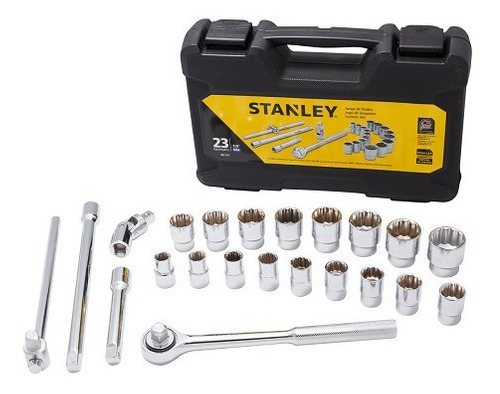 [86-531] Juego / Dados / Corto 1/2&quot; / 23 Piezas 12 puntos / MM / STANLEY / DEWALT-